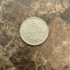Elizabeth II Regina Half Crown 1956❤️‍🔥❤️‍🔥